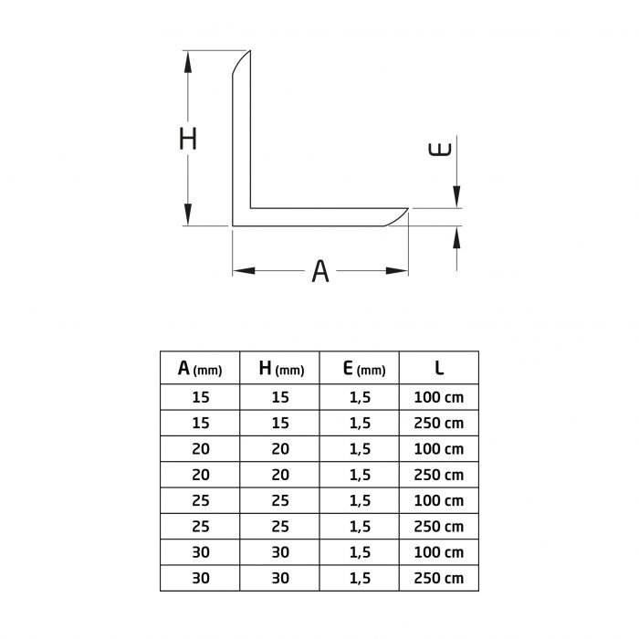 ANGULO PVC 20X20-2.5M.BLANCO 20860