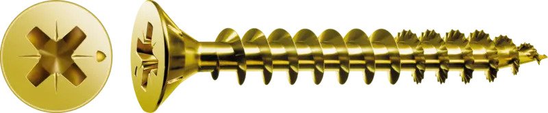 TORNILLO MADERA CABEZA PLANA POZI BICROMATADO CAJA PROFESIONAL 3,5 X 16 (19) 1000 UDS 1081020350165
