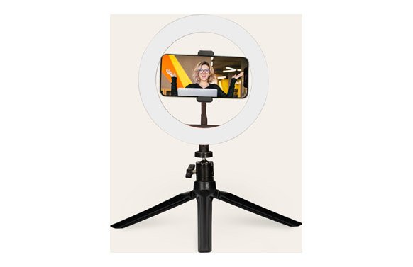 KIT ARO LUZ LED CON TRIPODE PARA SMARTPHONE BXYOUTUB01