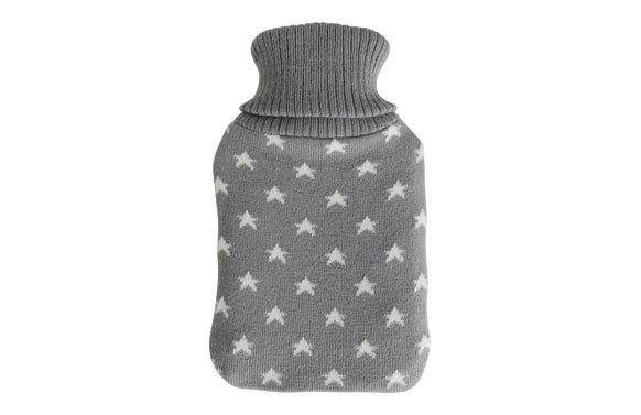 BOLSA AGUA CALIENTE FORRO LANA 1 L ESTRELLAS GRIS