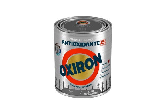 ESMALTE ANTIOXIDANTE AGUA OXIRON LISO BRILLANTE 750 ML PLATA 01H452034/5805966