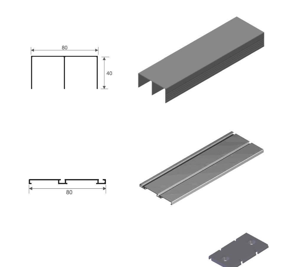 GUIA KIT GS80-GI80 NEGRO MATE 4 MTS