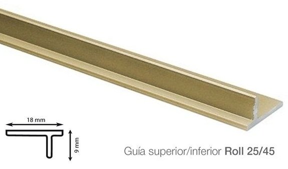 GUIA KLEIN R-25 3MTS DORADO