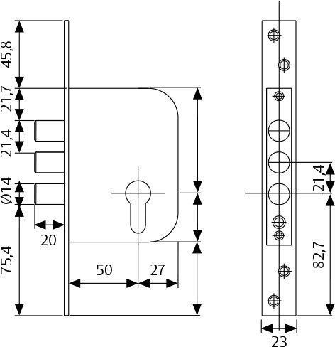 CERRADURA SEGURIDAD TESA R101B566C