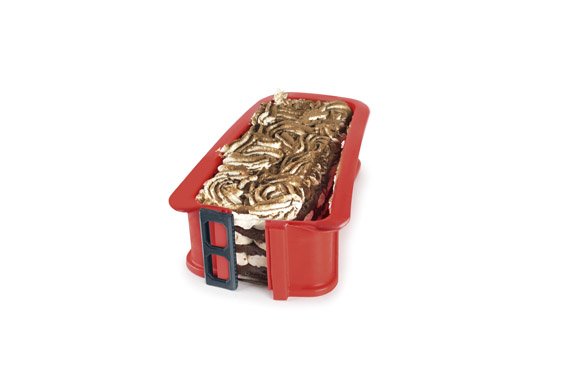MOLDE DESMONTABLE DE SILICONA CON BASE CRISTAL RECTANGULAR 28X13CM 875900