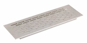 REJILLA ZOCALO 30X08 ALUMINIO MATE