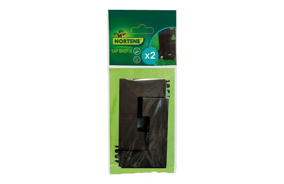 TAPA EMBELLECEDORA TAP BASFIX 2 UDS 12,5 X 12,5 X 2 CM OXIDO 2013612