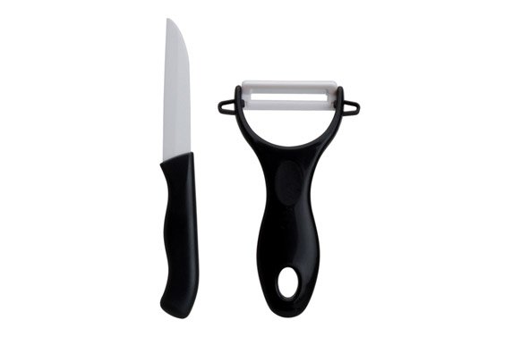 CUCHILLO Y PELADOR CERAMICO SET KD3118