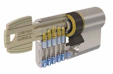 CILINDRO 2000 LATON REDONDO 28MM 31-31 LATON, 3 LLAVES 500000LT