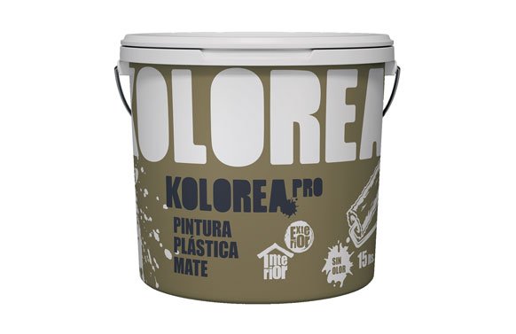 PINTURA PLASTICA EXTERIOR INTERIOR PRO MATE 1 KG BLANCO KRP-PRO-1KG/06126