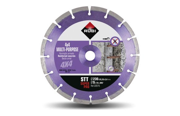DISCO DIAMANTE CORTE SECO GENERAL OBRA SEGMENTADO  230 MM SUPERPRO 30976