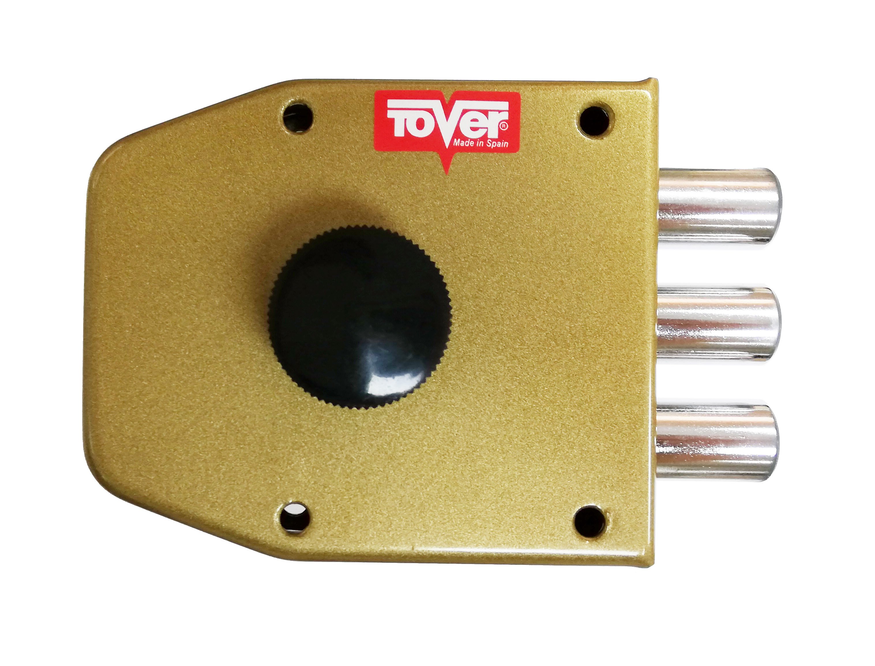 CERRADURA SOBREPONER SIN VARILLAS LLAVE SOLA 60/D ESMALTADA ORO 4000P