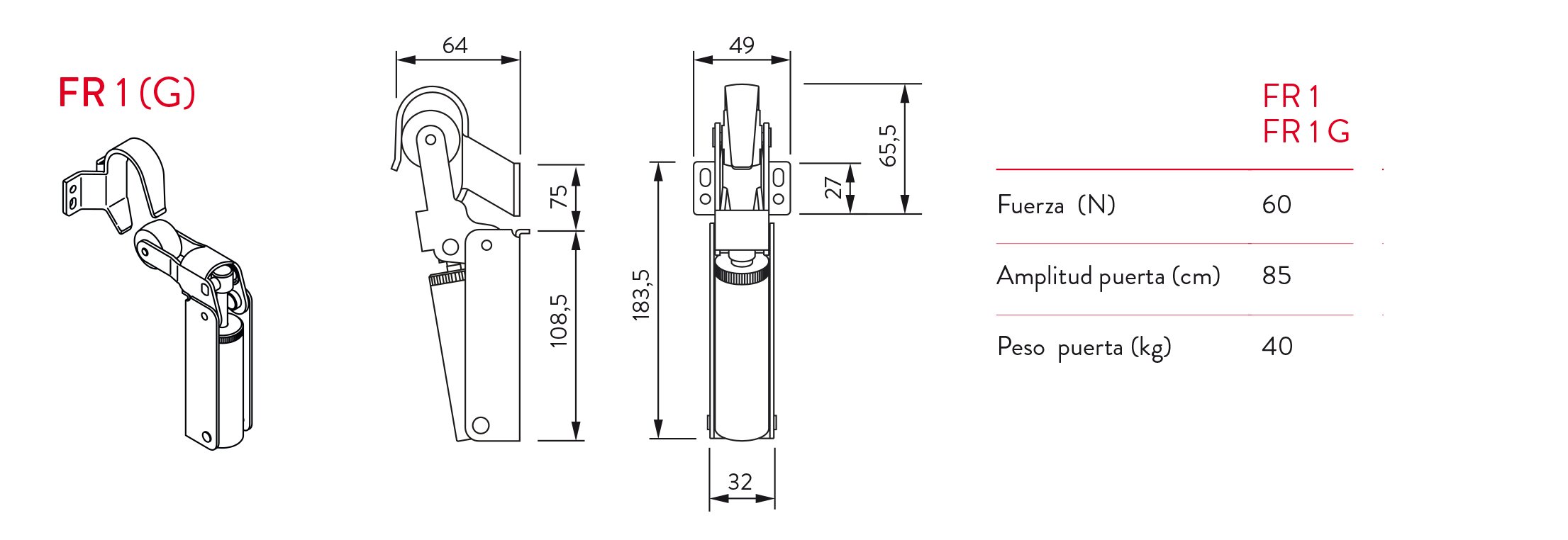 FRENO RETENEDOR FR 1 ORO 0112.02