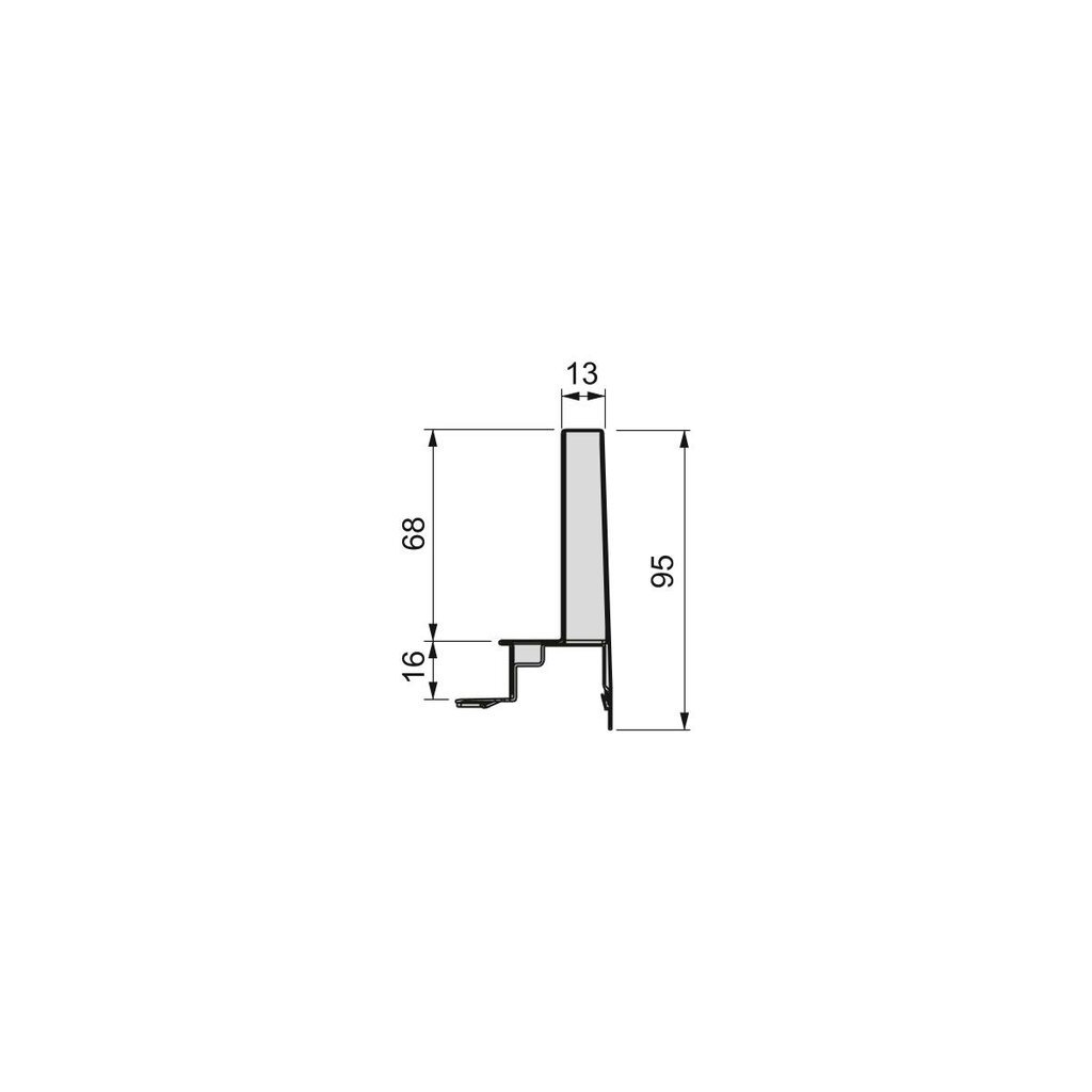 GUIA CAJON SLIM BLANCO 95 X 300 3026412