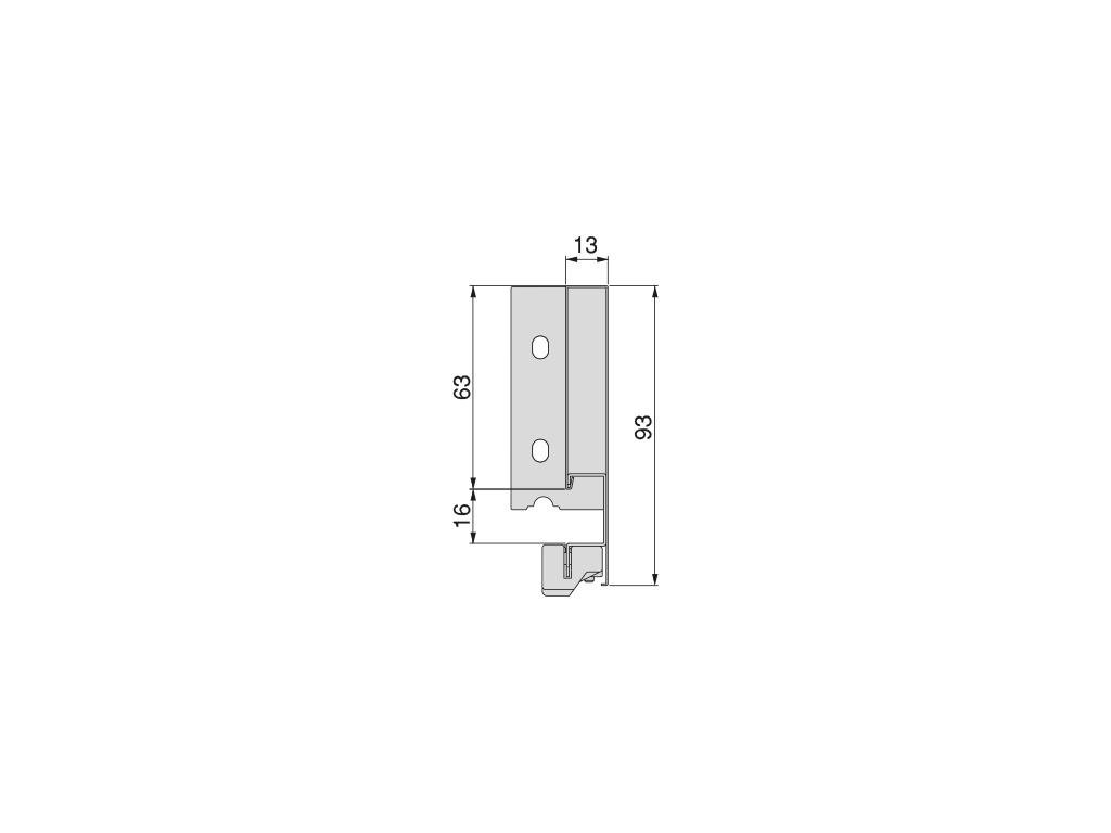 GUIA CAJON VERTEX 3D(GA) 93 X350 3185035