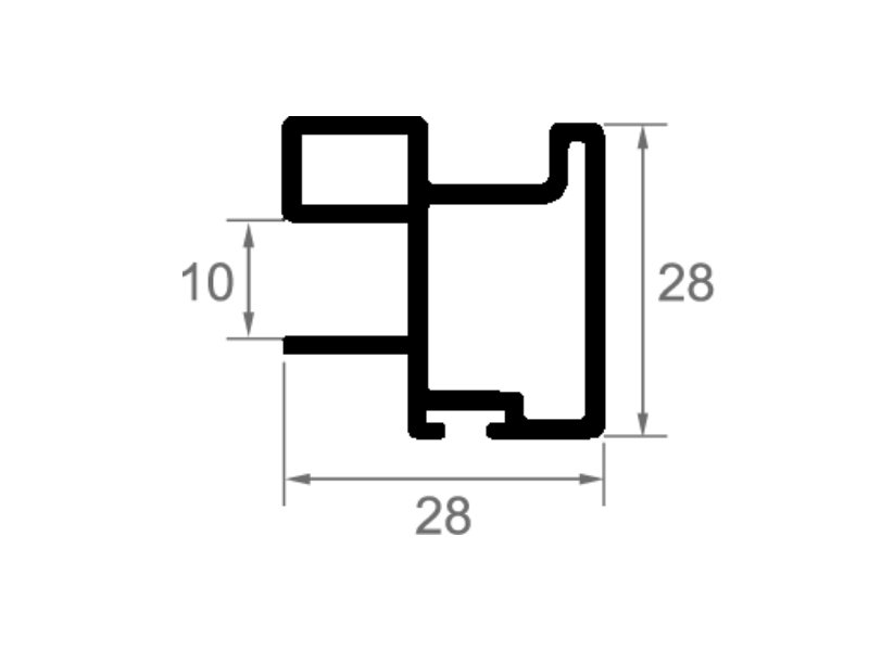 PUERTA KIT RTS-10 BLANCO MATE 9003 2.7MT