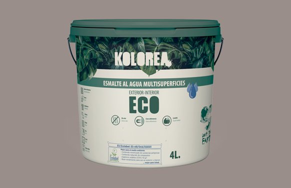 ESMALTE AL AGUA ECO SATINADO 750 ML MOKA KES-18-750ML/06166