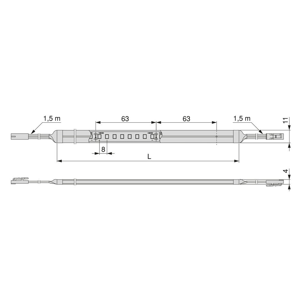 TIRA NEONLYNX 7,6W 3024MM 5204320 4000K
