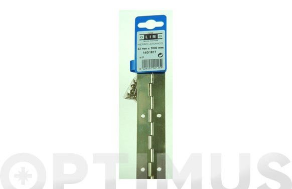 BISAGRA PIANO KIT CON TORNILLOS (10 UDS) EN TIRA 1000 MM 140/1617 - 32 MM LATONADA 77700885