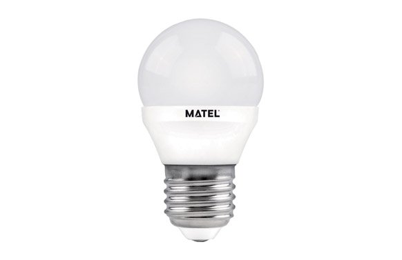 BOMBILLA LED ESFERICA E27 LUZ FRIA 600LM 6W 21809