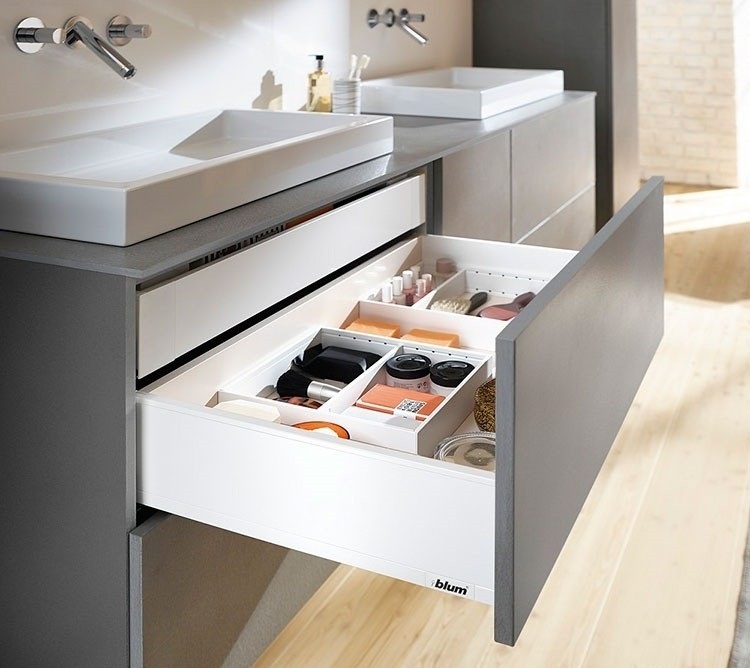 GUIA LEGRABOX (C ) 177 mm x 500mm BLANC - BLUM