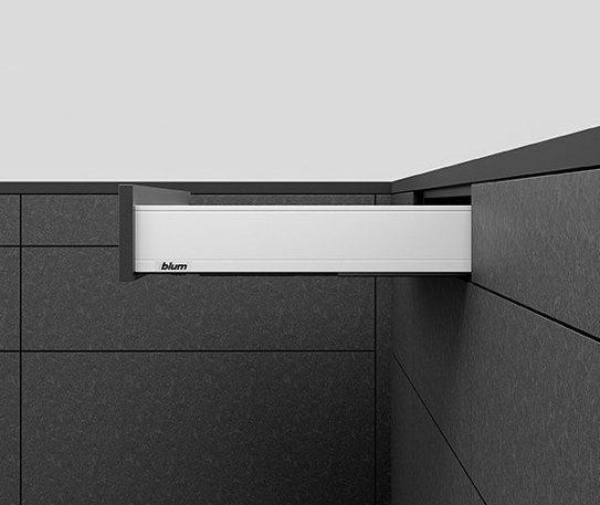 GUIA LEGRABOX (K) 141 mm x 500mm  BLANC - BLUM